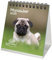 Mopszauber Kalender für 2025 Format 10cm x 10cm Mops Hunde und Welpen - Geschenkset Inhalt: 1x Kalender 1x Weihnachtsanhänger 1x Grußanhänger (gesamt 3 Teile)
