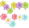 Palloncini Fiori 12 Pezzi Palloncini Margherita Colore Palloncini con Fiori Sorridenti Palloncini Fiore Compleanno Palloncini di Mylar Margherita per Festa, Decorazione Matrimonio (2 Misure)