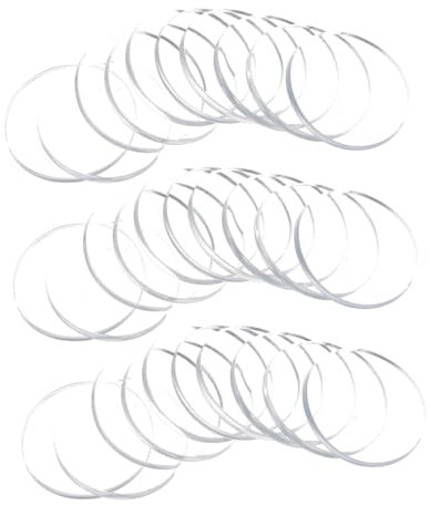 Homoyoyo 30stücke Teiliges Runde Transparente Pads Für Möbel Hochwertige Glaspuffer Und Abstandshalter Für Tisch Stühle Und Vasen Schutz Vor Kratzern Und Rutschgefahr