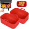 Anttyscar 2Pcs Silicone Air Fryer Liners for Ninja Dual Drawer Air Fryer,AF451UK/AF400UK,Air Fryer Rack Accessories for Air Fryer, Oven and Microwave
