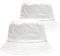 FUIPVGI 2 Stück Weiß Bucket Hat,Einfarbig Sonnenblende Bucket Hat,Fischerhut,Strand Sonnenhut,Regenhüte Boonie Hut,Sommer Outdoor Sporthut Anglerhut für Damen Camping Einkaufen Urlaub(Weiß)
