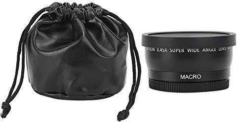 MUNEFE Wide Angle Lens, Macro Camera Lenses, Camcorder Wide Angle Lens for 55MM Diameter High Definition Camera