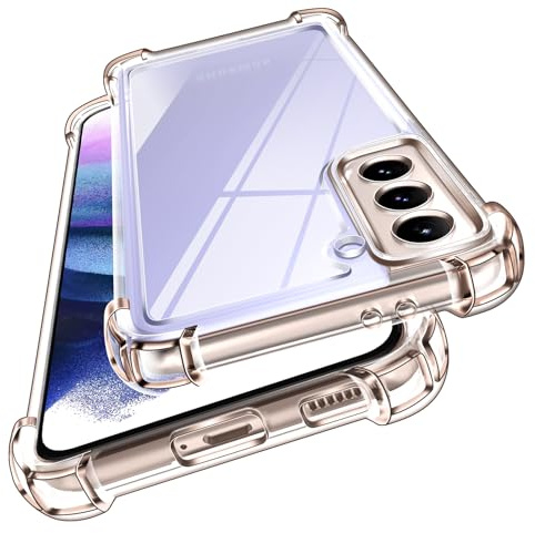 ivoler Anti-Jaunissement Clair Coque pour Samsung Galaxy S21 5G avec Coins Renforcés, [Protection Antichoc Militaire] Transparent Étui de Protection Mince Bumper Housse