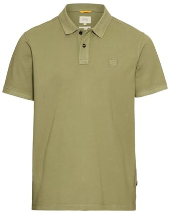 camel active Herren Kurzarm Poloshirt aus Baumwolle Dunkelgrün, Menswear-XL