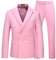 LinRim Tuta da uomo, 2 pezzi, slim fit, tuta monopetto, giacca da uomo, pantaloni per affari, matrimonio, slim fit, 2 pezzi, da lavoro, pantaloni sacco, pantaloni formali, business smoking blazer e