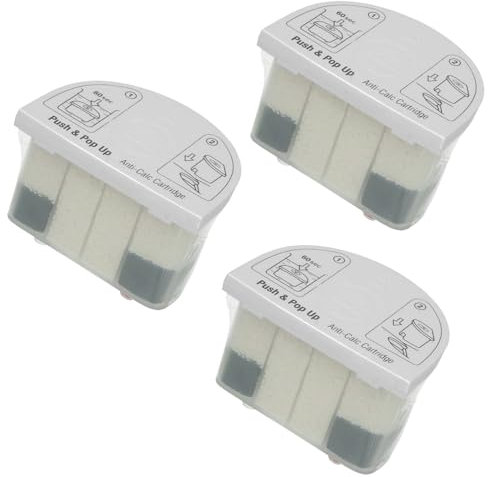 Spares2go Anti-Calc Cartridge Filter for Beko SGA7124B SGA7126P SGX126M Steam Generator Iron (Pack of 3)