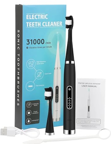 Travel Dental Care Kit Tooth Cleaning Tool for Home Use, Sonic Toothbrush, Cleaning Tool for Men Women Kids and Pet Care, Protect Your Dental Health