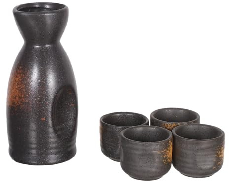 SOIMISS Sake Japones de Cerámica Botellas de Vino Jarra para Sake Tazas Tradicionales Vajilla para Casa o Restaurante Juego de Japonés Taza para Bebidas Calientes o Frías