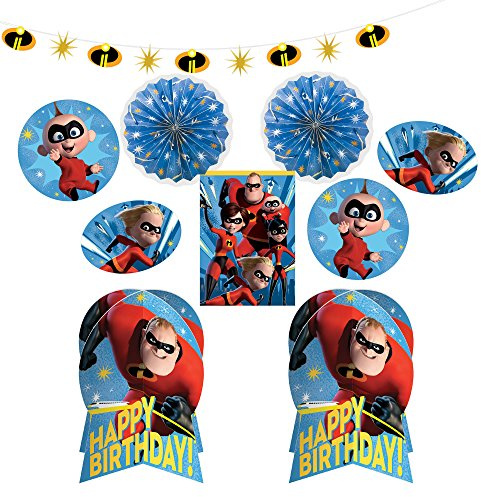 Amscan 280091 Incredibles 2 Party Room Decorating Kit