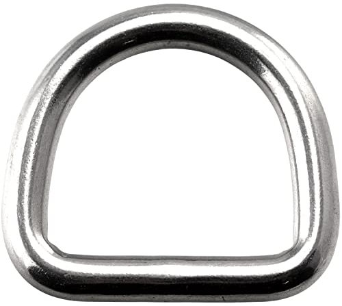 FASTON® D-Ring 3x20 mm Edelstahlring aus Edelstahl A4 V4A (2 Stück) Halbringe Ring Metalringe Stahlring