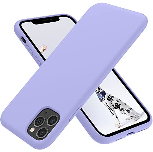 OTOFLY Compatible with iPhone 11 Pro Max Case,ultra slim fit iPhone case liquid silicone gel cover with full body protection anti-scratch shockproof case,Light Purple