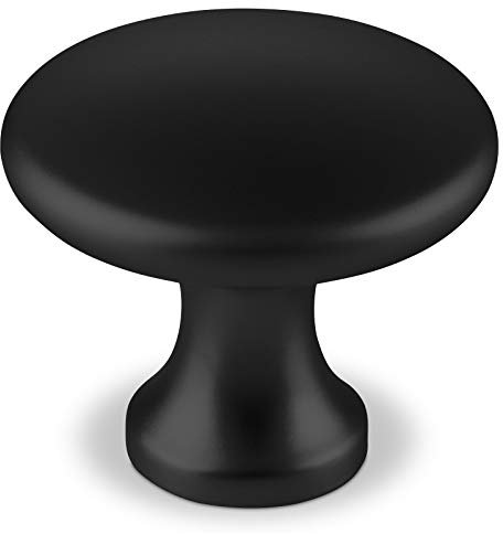 SOTECH Möbelknopf DENISE schwarz matt Möbelknauf mit Knopf-Ø 29 mm Höhe 25 mm