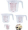 TSKDKIT 3 Pcs Measuring Jugs 250ml 500ml 1000ml Plastic Measuring Cups Small to Large Graduated Jugs Measuring Jars for Cooking Cold Water Ice Tea Juice Beer Milk