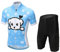 L PATTERN Kinder Radsport Bekleidung- Jungen/Mädchen Fahrrad Trikot-Set(Trikot Kurzarm+Kurz Radhose)/Radtrikot Kurzarm/Kurz Fahrradhose mit Sitzpolster, Hund, 152-158