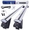 DGH SYSTEM Kompletter Aluminium-Dachträger Easy Line Advanced 120 cm kompatibel mit Mercedes-Benz C-Klasse W205 T-Model Kombi ab 2014 mit geschlossener Dachreling, abschließbar, Nutzlast 90 kg
