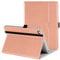 DTTO for iPad Mini 4 Case, Premium Leather Folio Stand Cover Case with Multi-Angle Viewing and Auto Wake-Sleep Function, Front Pocket for iPad Mini 4 - Rose Gold