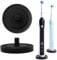 Relsy Black Oral-B Compatible Electric Toothbrush Holder for Bathroom, Aluminium Oral B Toothbrush Holder with Hygienic Drip Capture Stops Toppling with Metal Toothbrush Stand