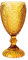 Glass Goblet Coloured Embossed Home Decor Wine Water Wedding Table Settings Drinking Glasses Tumbler (Amber)
