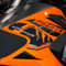 labelbike - 3D Aufkleber für Motorrad Seitendekorationen und Schutz aus Kunstharz kompatibel mit KTM 1290 Super Adventure S-R 2021-2024 Farben: Carbon Orange Grün Weiß
