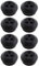 ECSiNG 8pcs 3 Trous Réservoir de Carburant œillets en Caoutchouc Noir Diamètre du Trou de 4 mm pour Coupe-Herbe Tondeuse à Gazon Débroussailleuses Souffleurs Remplacement