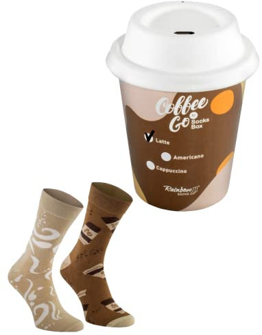 Rainbow Socks - Chaussettes de café pour elle et pour lui - 4 variantes