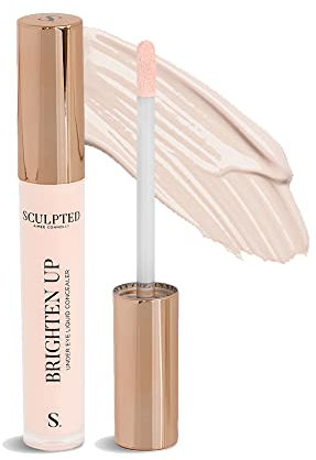 Brighten Up Under Eye Concealer from Sculpted by Aimee (Blanc) - 5ml Light Coverage Mineral Liquid Makeup Concealer for Hydrating Delicate Skin & Dark Circles with Niacinamide and Hyaluronic Acid