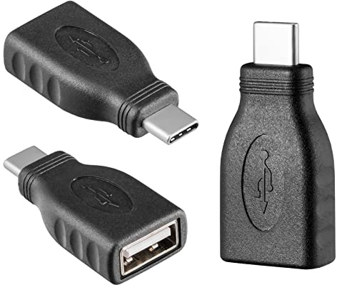 HB-DIGITAL USB-C 2.0 Adapter USB Type-C Stecker (männlich) auf USB Type-A Buchse (weiblich) Übergang Kupplung PVC C-plug A-socket Drucker PS4 PC Laptop Festplatte Ladegeräte
