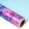 MAYPLUSS Geschenkpapierrolle mit Galaxie-Weltraum, 45 cm x 100 cm, violett, kosmischer Sternenstern, Planeten-Geschenkpapier, Hochzeit, Geburtstag, Einweihung, modern, ästhetisch, Premium zum