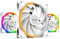 be quiet! Light Wings 140mm PWM high-speed White fan, 3 fans included, ARGB lighting, multiple colors and modes, silence-optimized fan blades, high air pressure, low noise-generating turbulences