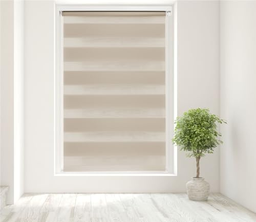 Day Night Blind Long Drop Taupe 050cm x 210cm