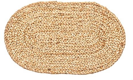 Jute & Co. Fußmatte aus Naturjute, oval, 48 x 78 cm