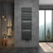 WITEN&NOCK SARDORA Design Badheizkörper 1600 x 500 mm Handtuchtrockner 2in1 Mittelanschluss Seitenanschluss Anthrazit ohne Multiblock