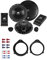 ESX XE 6.2C Lautsprecher mit Einbauset kompatibel mit Audi A3 (8PA) 5-Türer 2004-2012 Türen vorne/hinten 400 Watt 165mm 2 Wege Kompo