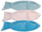 MERCURY SRL Plato grande con forma de pez de cerámica – 46,5 x 19 cm – Colores surtidos