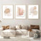 MKHFUW 3er Set Abstrakte Botanische Blatt Wandkunst, Boho Poster Strichzeichnung Frau, Kein Rahmen (Design-02, 3Pcs-50x70cm)