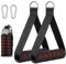 flintronic Resistance Bands Handle, Exercise Band Handles Cable Machine Attachment, Gym Handles with 2 Heavy Duty Carabiner Hooks, For Fitness Workout Gym Pilates Yoga Crossover Tricep Exercise