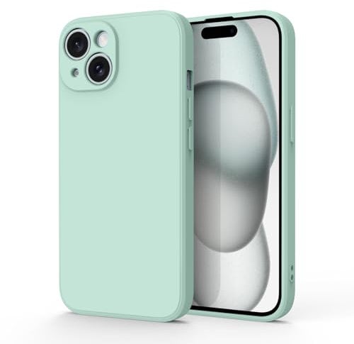 Vancle Case for iPhone 15 Phone Case, Camera Protection Ultra Slim Case for iPhone 15 6.1 inch Anti-Scratch Shockproof Bumper Cover, Supports Wireless Charging (Light cyan)
