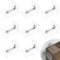 8 Sätze Kippsicherung Möbel für Kleinkinder, Kippschutz Möbel-Wandanker, Möbelbefestigungen an der Wand, Kippschutz Möbel Ohne Bohren für wandbefestigung schrank, für Baby-Proofing, Haustierschutz