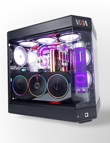 VIXIA High End Custom Watercooled Gaming PC - Intel Core i5 14600K - GeForce RTX 4070 Elite DDR6X 12GB - DDR5 32GB 6000MHz - PCIe4.0 M.2 NVME 1TB - Black - VXS-70B