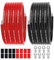 13,5mm² PVC Elektrokabel - 6 AWG Elektrischer Draht 20 M (10 Meter Schwarz und 10 Meter Rot) Hochtemperaturbeständiger verzinnter Kupferdraht Für Solaranlagen, Haushaltsgeräte, Fahrzeuge usw.