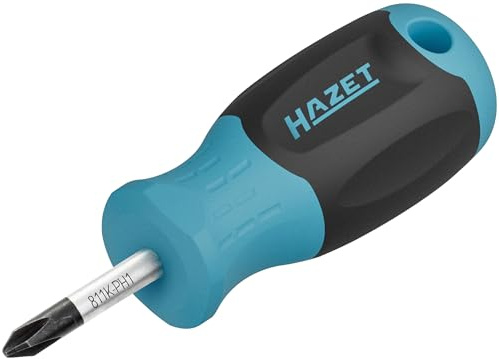HAZET Schraubendreher 811K-PH1, Kreuzschlitz Profil PH, SW PH1, Rundklinge | Abtrieb Kreuzschlitz Profil PH, Länge l1 25 mm, Länge l2 89 mm, 35 g, SW PH1 , Kreuzschlitz Profil PH