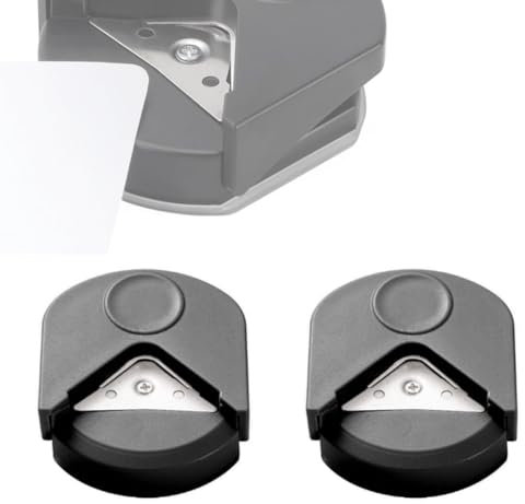 GXGM Schwarz eckenstanzer, Mini Eckenrunder Set, stanzer rund, eckenabrunder für laminierfolien, ecken abrunden stanzer