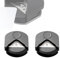 GXGM Schwarz eckenstanzer, Mini Eckenrunder Set, stanzer rund, eckenabrunder für laminierfolien, ecken abrunden stanzer