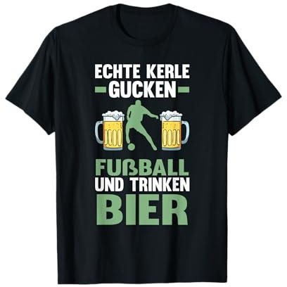 echte Kerle gucken Fussball Sport T-Shirt