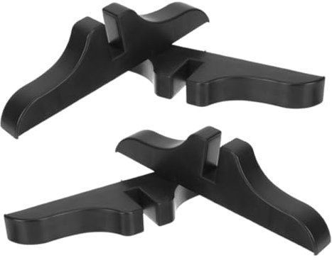 Cabilock 4 Pièces Fond d'écran Support de séparateur de pièce Support de séparation pour pièce Support de Panneau d'écran Support de Panneau de pièce Support de Montage du processeur Black