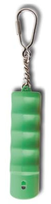 diskreter Pfefferspray Schlüsselanhänger OC5000 Life Guard 15ml Breitstrahl - nachfüllbar - 15ml Nachfülldose - mit Schraubkarabiner Selbstverteidigung (Schlüsselanhänger, Grün)