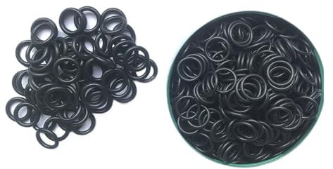 YUQIWANG(レインキのお店) 100/50pcs Rubber O Ring CS:1 1.5 2 2.4 3mm Black NBR ORing Oil Seal High Pressure O-Rings NBR Faucet Sealing Valve Rubber ORing(OD 20mm,CS 2.4mm (50pcs))