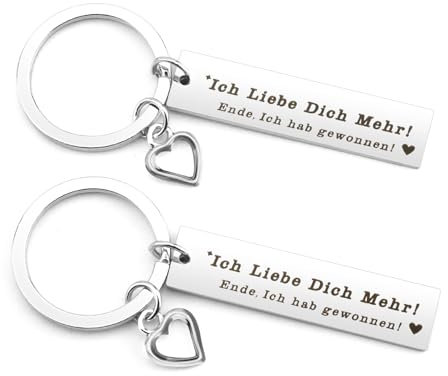 Valentinstag Schlüsselanhänger Ich Liebe Dich Schlüsselanhänger Freundin Geschenke Freund Geschenk Paare Partner Schlüsselanhänger Pärchen Liebesgeschenke Jahrestag Romantisches Geschenk für Ihn Sie