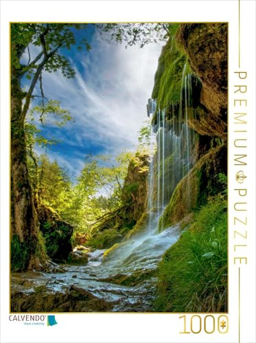 CALVENDO Puzzle Schleierfälle | 1000 Teile Lege-Größe 64 x 48 cm Foto-Puzzle für glückliche Stunden