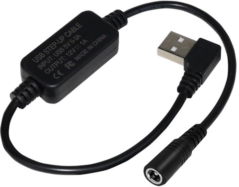 HUZUM Heated Jacket Adapter Charger USB Voltage Step Up Cable for Metabo, Milwaukee, Dewalt, Makita, Snap-on, Revean, Craftsman,Ryobi, Rigid, AEG(USB Step-Up Cable Only Working for 12V Jackets)